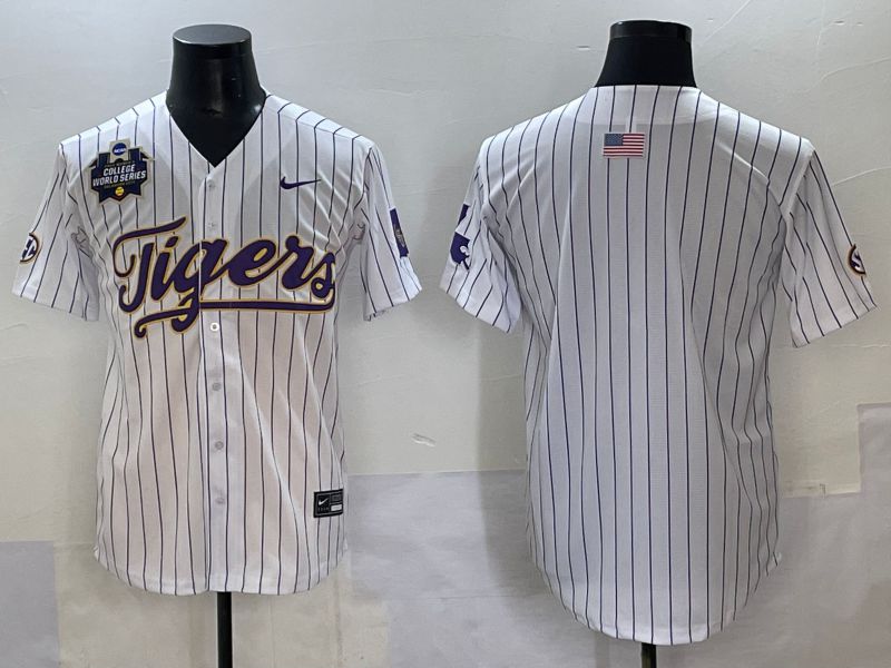 Men 2025 Clemson Tigers Blank White Stripe Joint Name Nike NCAA Jersey style 1->ncaa teams->NCAA Jersey